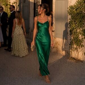 green emerald velvet dress Dark Green Velvet Dress - Bridesmaid Dress main image 1